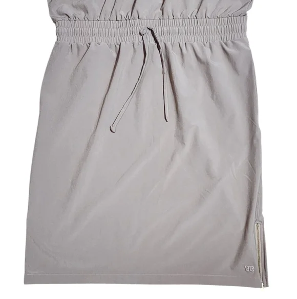 Albion Fit Going Places Midi Dress Tan Size Medium - Picture 3 of 12